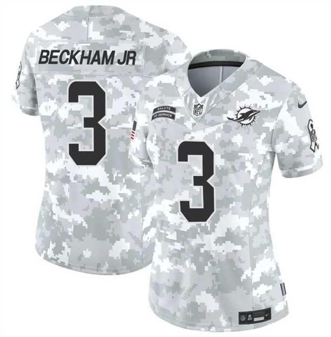 Womens Miami Dolphins #3 Odell Beckham Jr. 2024 F.U.S.E Arctic Camo Salute To Service Limited Stitched Jersey Dzhi